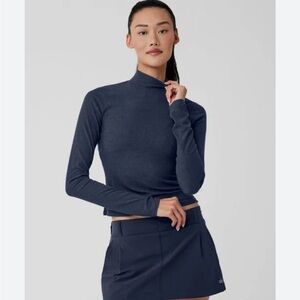ALO Yoga Navy Long Sleeve Top
